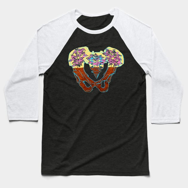 Pelvic Terrarium Baseball T-Shirt by RaLiz